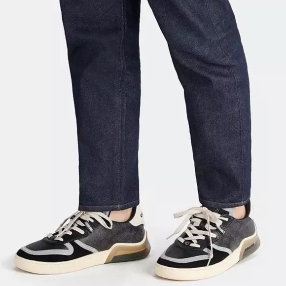 New! Men Coach Citysole Court Black Sneakers - Picture 5 of 6